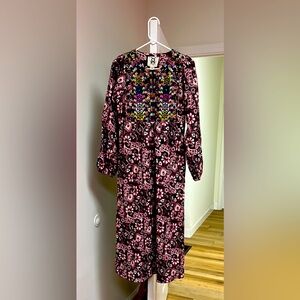 Figue Corduroy Colorful Patterned long Women's Dress Size XS